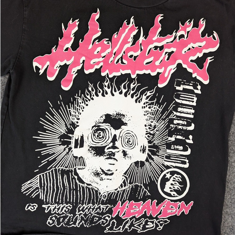 Hellstar Records Graphic T "Is This What Heaven Sounds Like?" Shirt - Size M